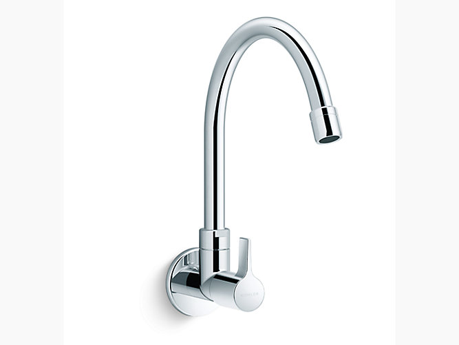 Kohler - Taut  Wall Mount Kitchen Faucet Cold Only In Polished Chrome